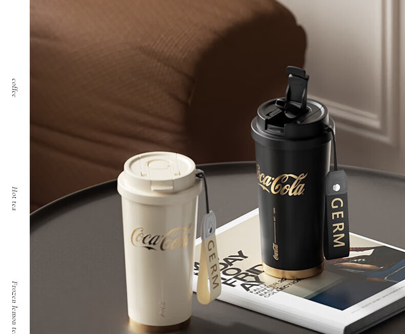 Germ Coca-Cola Collaboration Shining Insulated Water Bottle 500ml, Twilight Black, GE-CK22AW 7