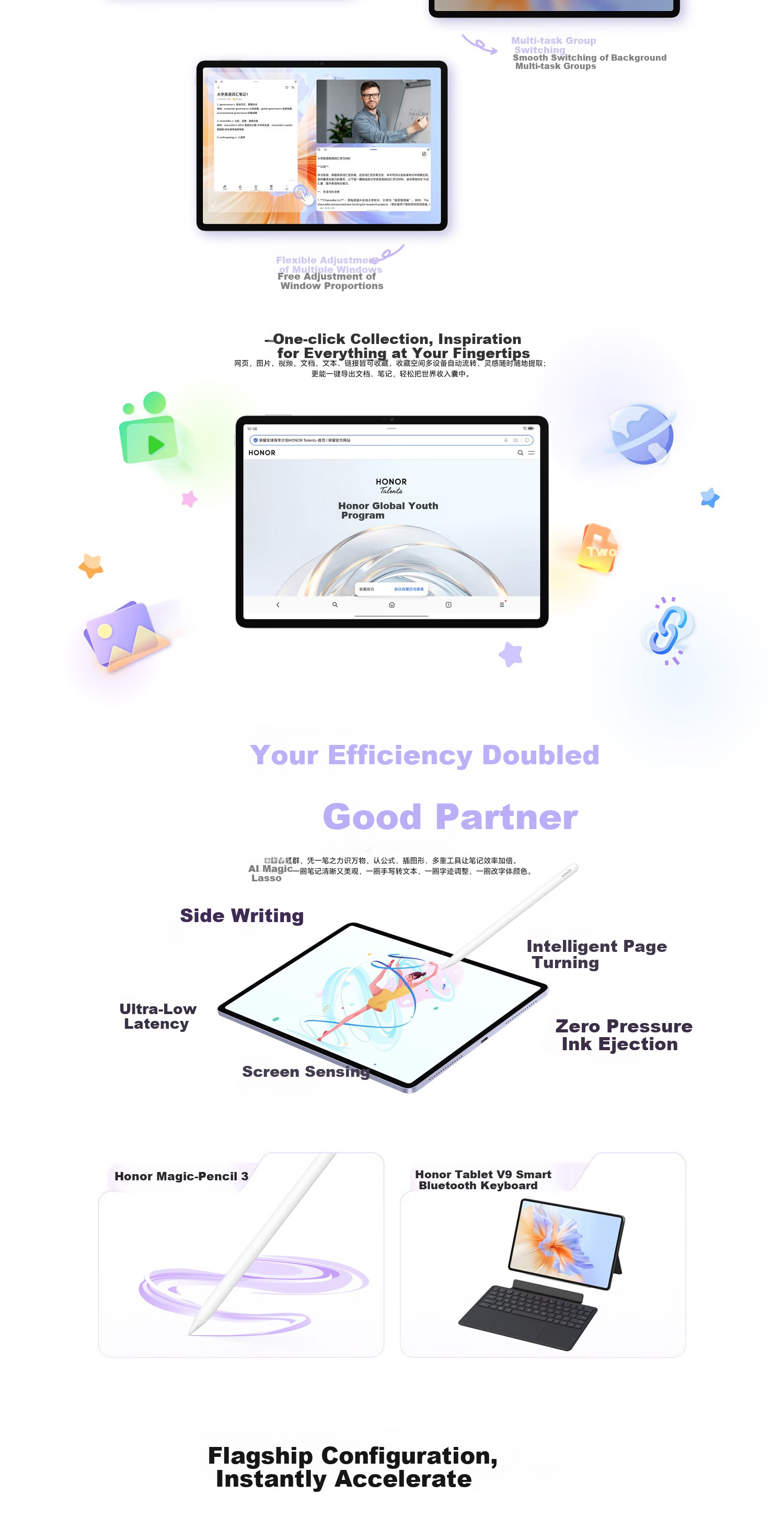HONOR Tablet V9, 11.5-Inch WIFI, 12GB+256GB, Cangshan Gray [JV-RH] 5