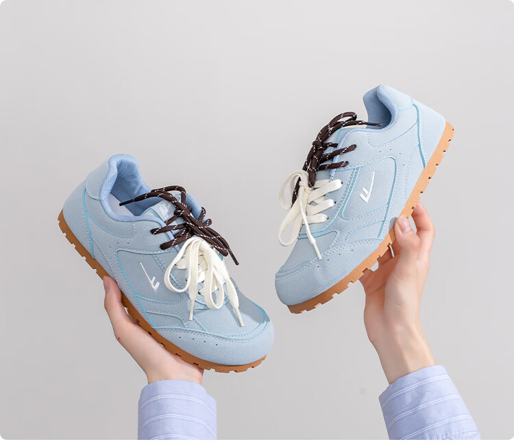 Huili Women's Shoes, Dexun Shoes, Soft-Soled Round-Toe Sneakers, Versatile Casual Sports Shoes, 4398Z, Blue, Size 35 16
