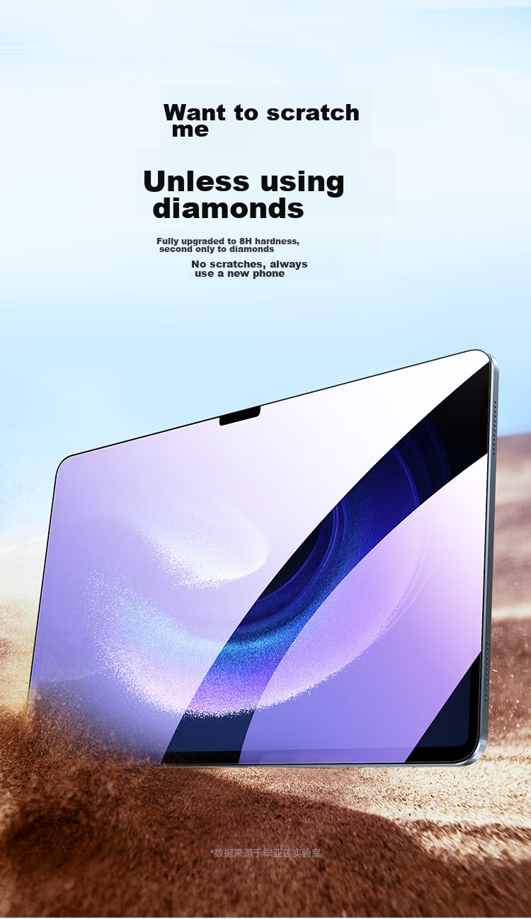 BIAZE Tempered Glass Screen Protector for Xiaomi Pad 6 MAX, 2023 Tablet, 14-Inch Anti-Blue Light Protective Film, Scratch-Resistant Full Screen Protector PM205 3