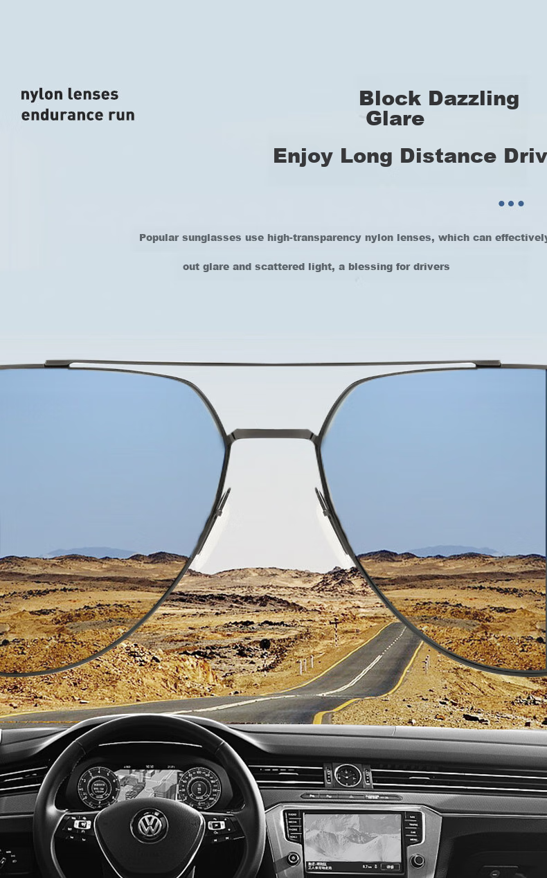 Volkswagen German V120 Sunglasses for Men, Driving-Specific Anti-Glare Glasses 4