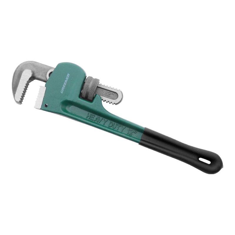 GREENER Pipe Wrench, Pliers, Wrench, Water Pipe Pliers, Household Multi-Functional Self-Tightening Reinforced Plastic-Coated Pipe Wrench, 12 Inches