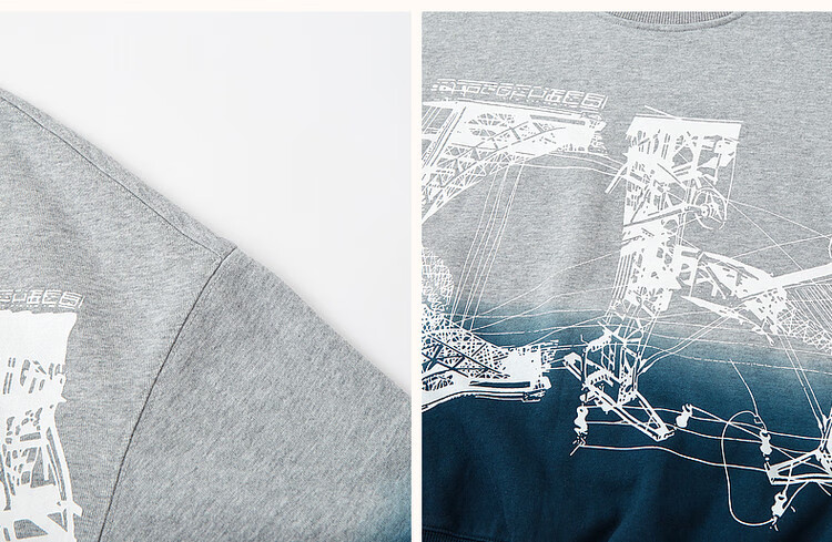 Dme [Stylish Gradient Casual Sweatshirt] Spring And Autumn Cotton Round Neck Loose Slightly Elastic Sweatshirt Women's Top, Flax Gray, S 7
