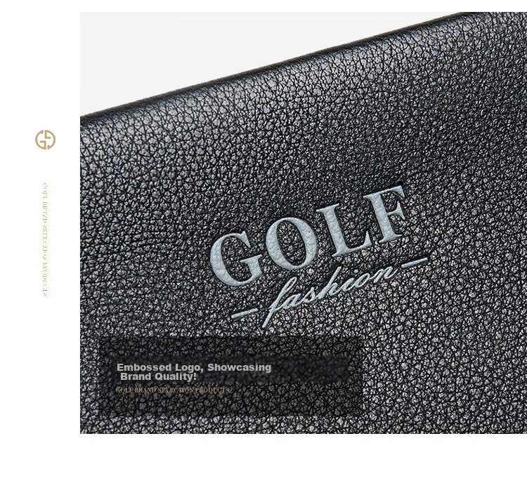 GOLF Men's Clutch, Soft Top-Grain Leather, Fashionable Envelope Wallet, Handheld Purse, Multiple Card Slots, Clutch Bag, Father's Day Gift 36