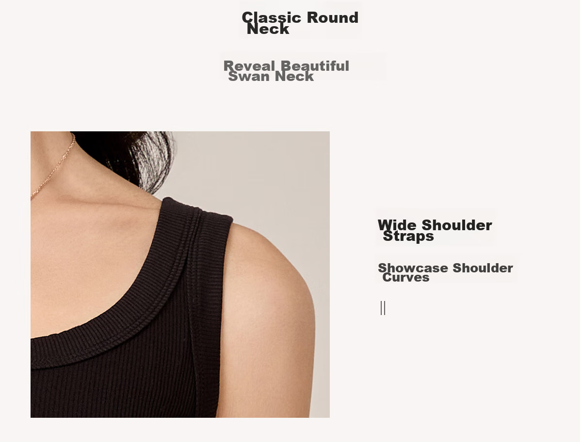 Chushen Spring And Summer Camisole for Women, Simple Versatile U-Neck Fashion Inner Wear Tank Top S13KB4548 5