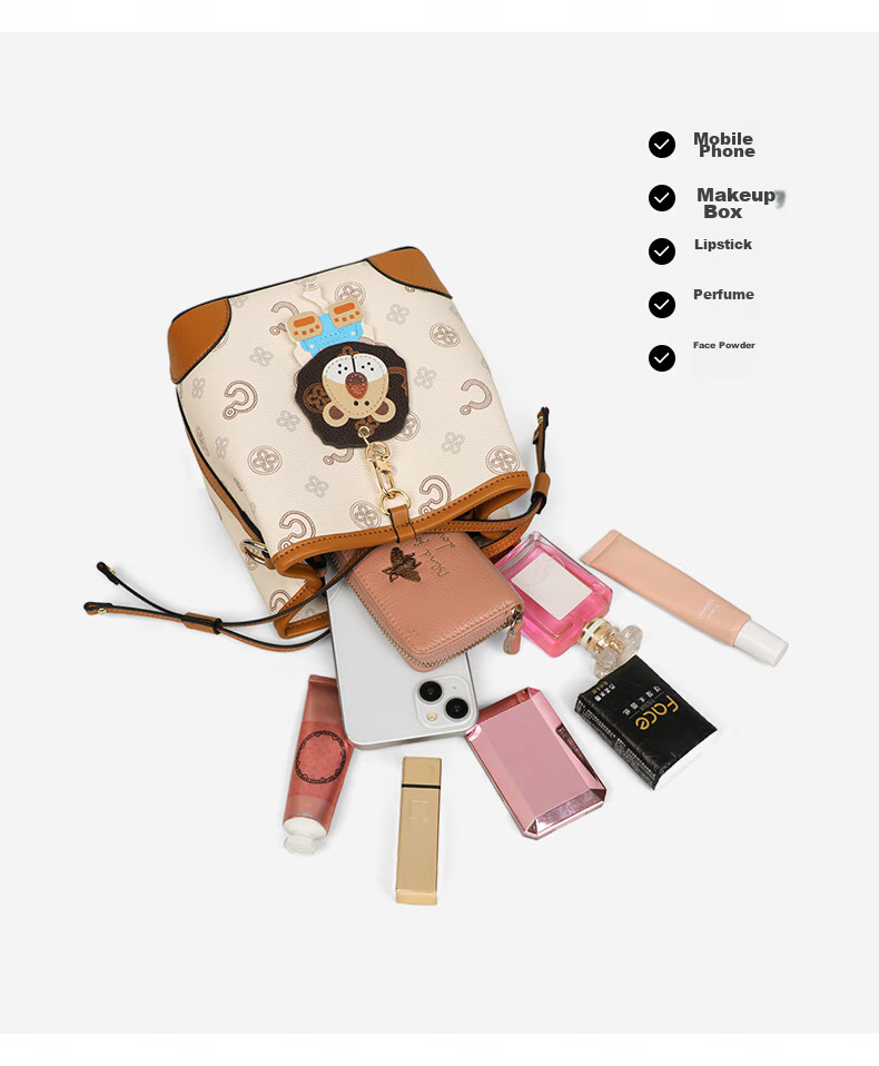 C.BANNER Women's Handbag, Bucket Bag, Crossbody Bag, Luxury Shoulder Bag, High-End Commuter Brand, Birthday Gift for Girlfriend on May 20 6