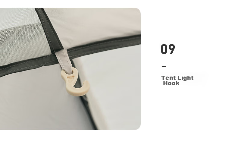 MOBIGARDEN Tent, Outdoor Camping with Snow Flap Three-Person Four-Season Tent Cold Mountain 3PLUS NXZQU61018, Dawn Mist White 18