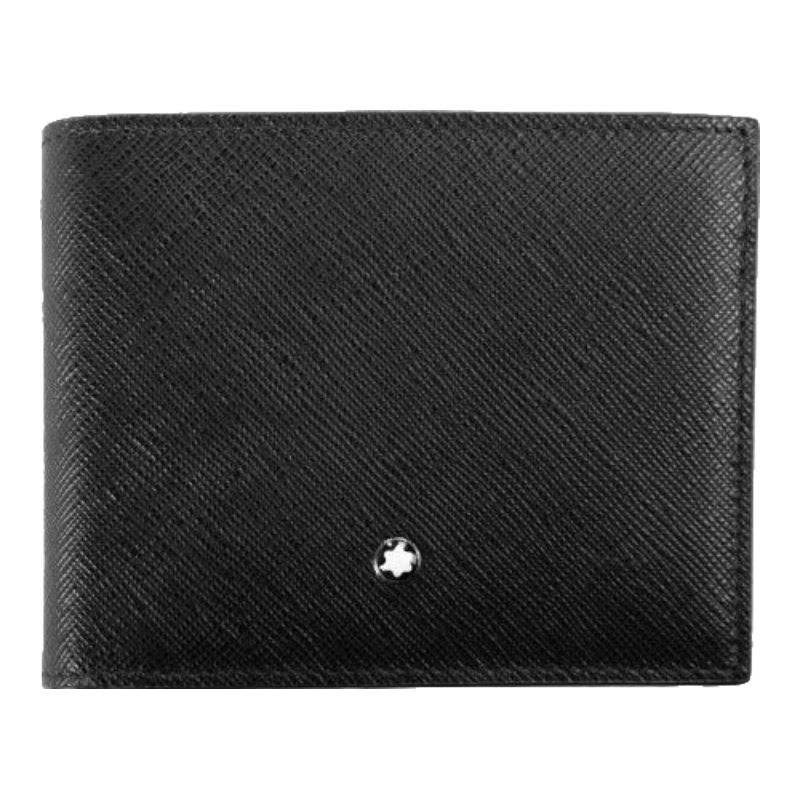 MONTBLANC Craft Series Black 6cc Leather Wallet/purse 130315 [520 Gift]