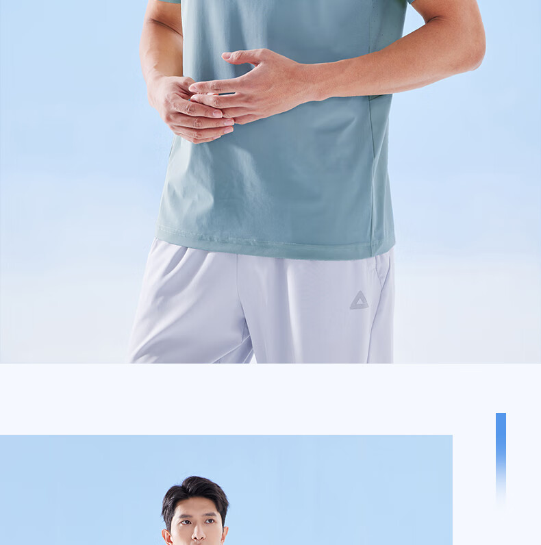 PEAK Polo Shirt for Men, Summer New Style, Sports Fitness Business Top, Breathable Casual T-Shirt, Loose Short Sleeve DF652241 54