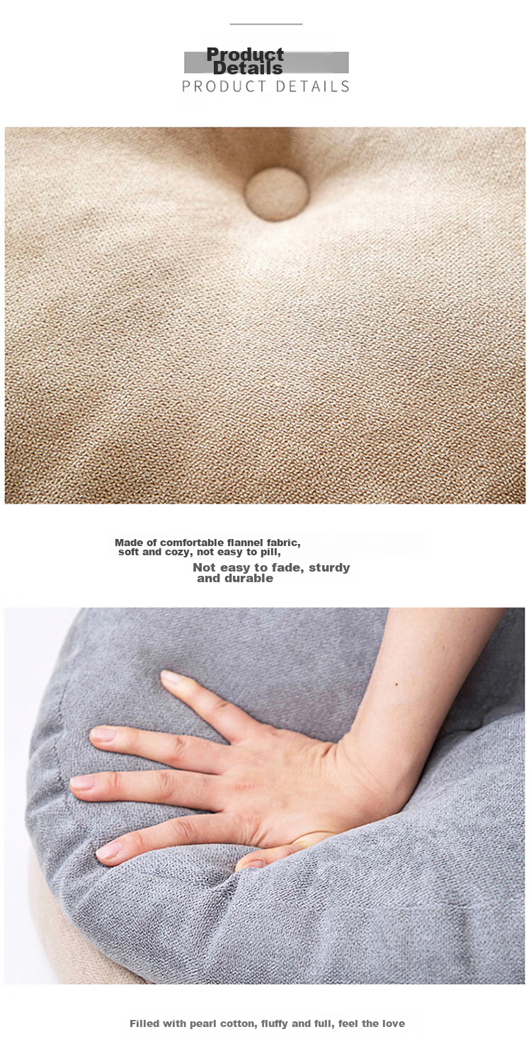 AVIVI Cushion, Seat Pad, Linen Meditation Mat, Office Chair Cushion, Student Chair Pad, 40*40*10 Cm, Antique Fragrance 6