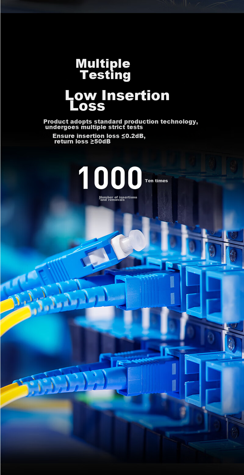SAMZHE Fiber Optic Patch Cable, Telecom-Grade LC-SC Single-Mode Dual-Core, Flame-Retardant Low-Smoke Zero-Halogen Eco-Friendly Fiber Optic Home Installation Cable, Transceiver Pigtail, 5 Meters G1-LCSC05 9