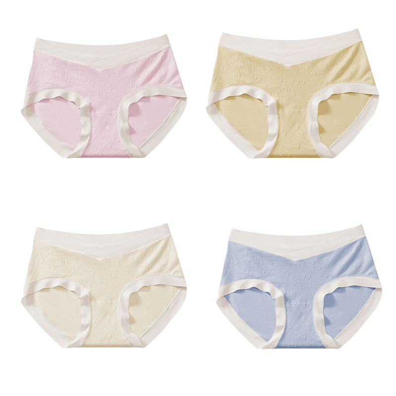 JOYNCLEON Maternity Underwear, Pure Cotton, for Pregnant Women, Mid to Late Pregnancy, Low-Rise, All Seasons, XXL Jnk74237