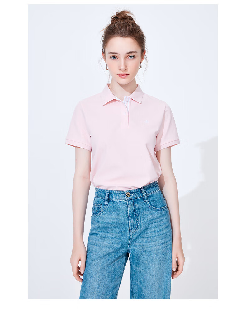 Navigare Women's Casual Commuter Polo Collar Short-Sleeve T-Shirt 2325524509 3
