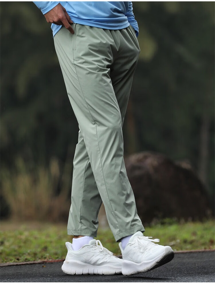 Bmai Men's Running Sports Fitness Training Long Pants Spring Summer High Elastic Lightweight Quick-Dry Racing Training Pants 20