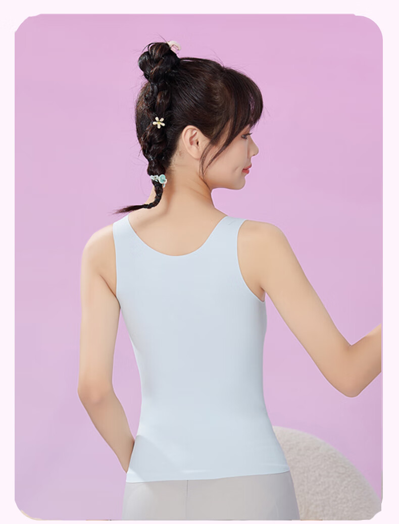 YUZHAOLIN Girls' Underwear for Puberty, Ages 12-16, Long Style, for Middle And High School Students, Teenage Girls' Bra, Girls' Camisole 17