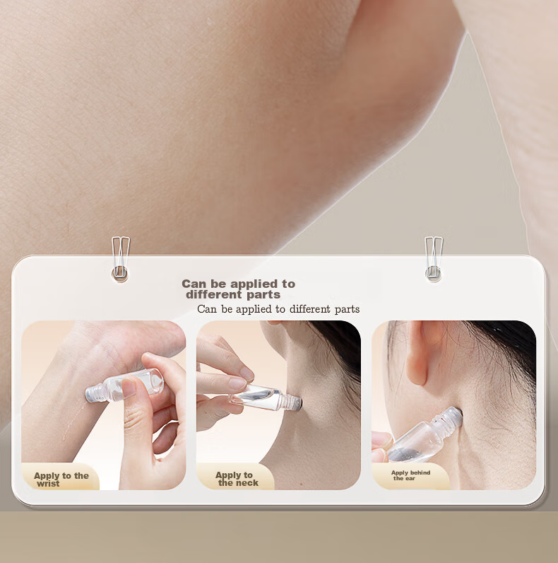 Chense Perfume Dispenser Bottles (3ml*3), Mini Rollerball Portable Sample Empty Bottles, Glass Essential Oil 4