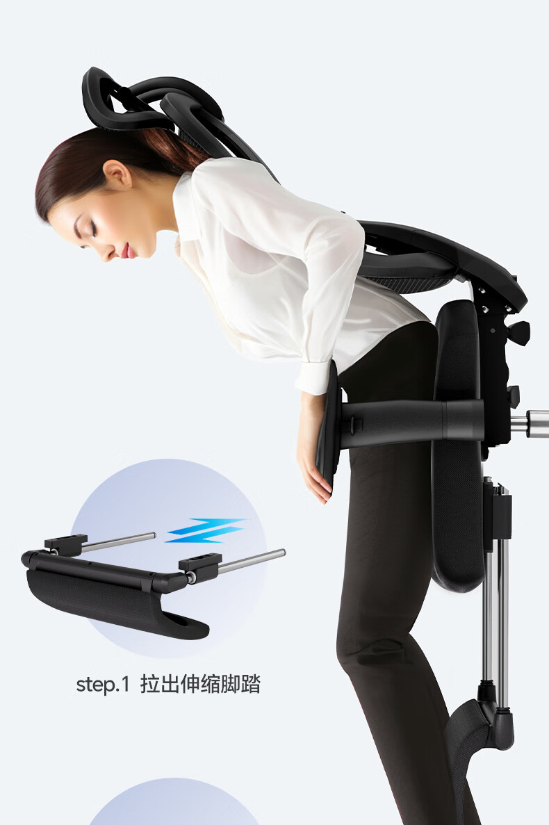 Deli KF221-J Ergonomic Chair, Height Adjustable Armrest Office Computer Chair, Alloy Feet with Footrest, Premium Versio 21