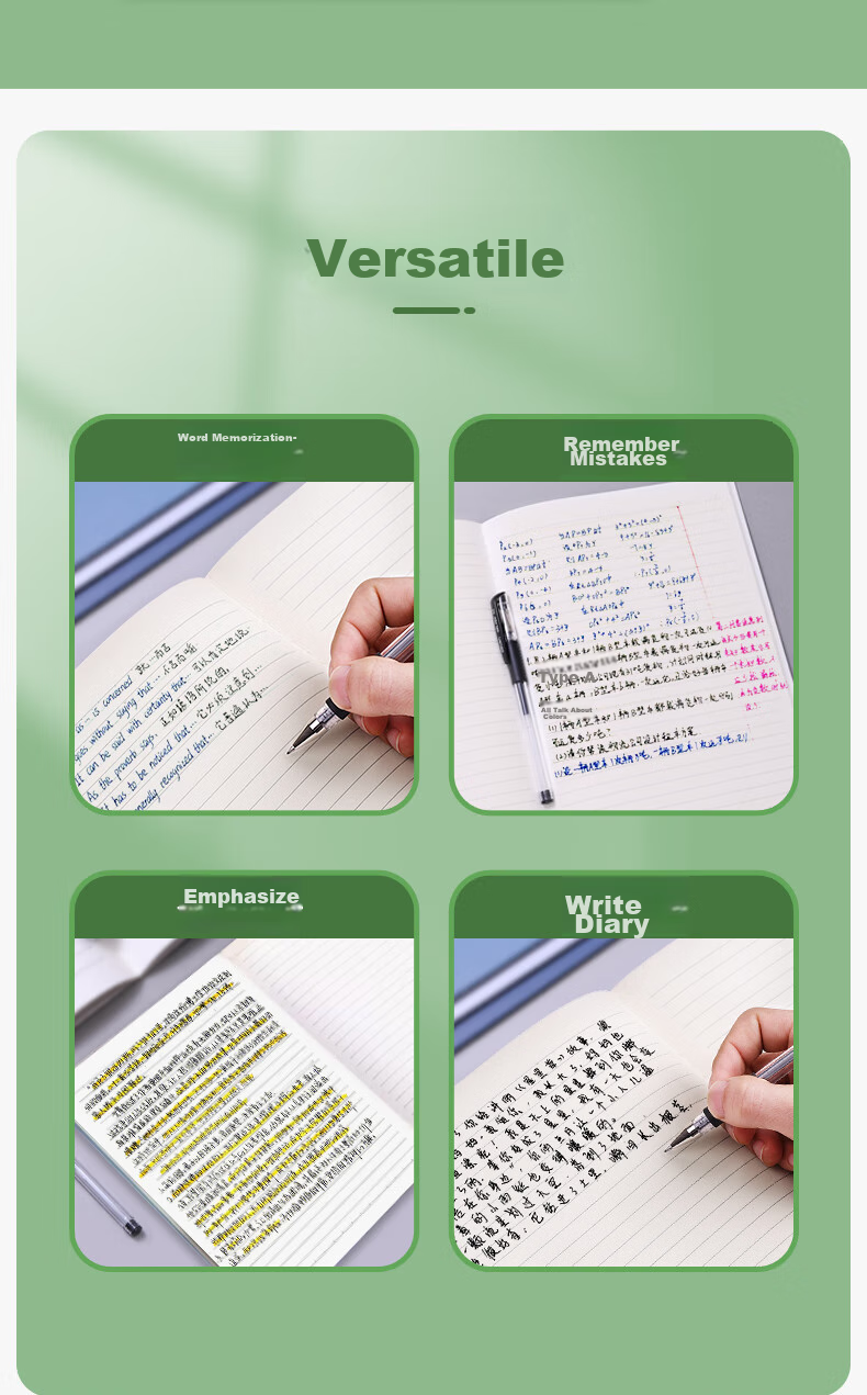 Youxueku A5 Soft Cover Lined Notebook, High-Quality Stitched Notebook for Students And Exam Preparation, Error Correction Book with Text Style, Sweet Design, 4-Pack Set, Mid-Autumn Festival Gift 14