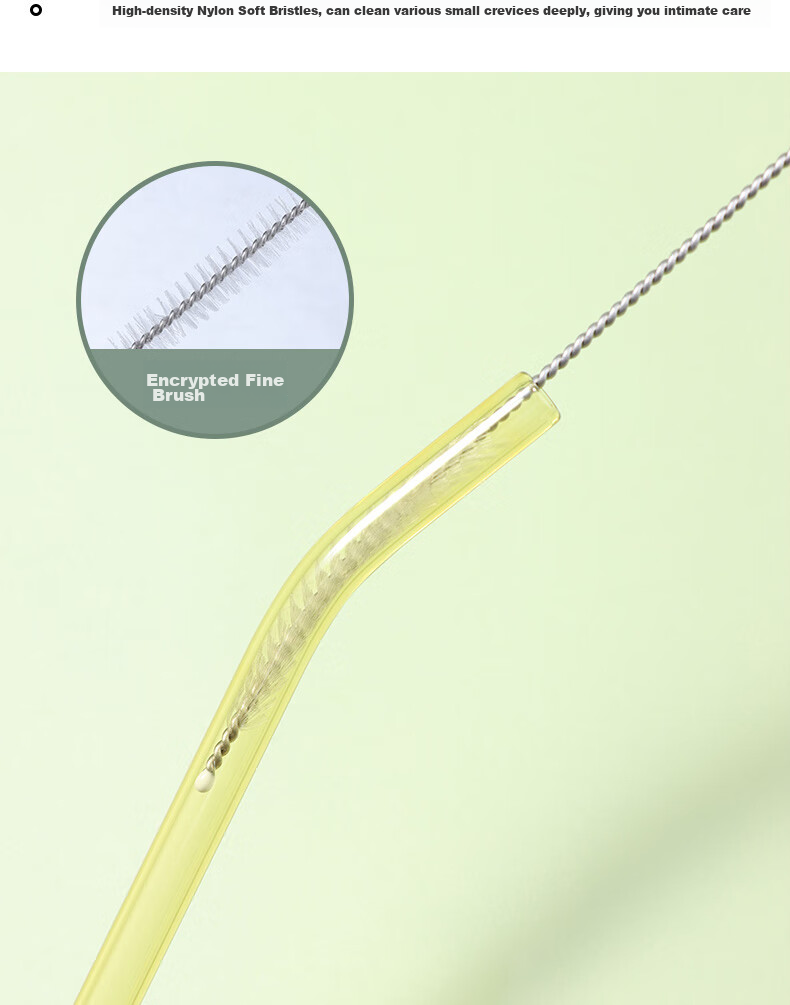 BJ High Borosilicate Glass Straw, Heat-Resistant Transparent Water Cup Straw, Non-Disposable Milk Tea Straw, Straw Set 10