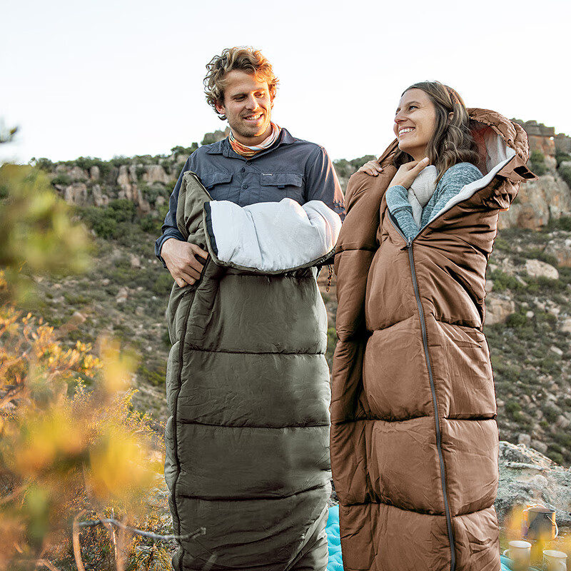 Naturehike Nuoke U Series Envelope Sleeping Bag with Hood for Adults, Outdoor Camping Sleeping Quilt, Splicing, Thickened, Cold-Resistant And Warm Sleeping Bag