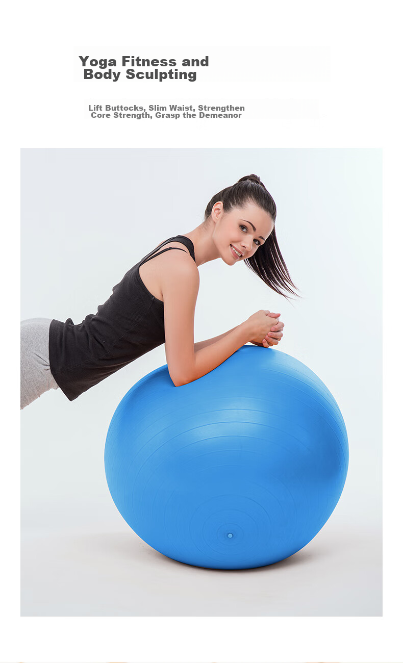 Li-Ning Yoga Ball, Squatting Aid, Baby Soothing Tool, Fitness Equipment for Adults And Pregnant Women, Sensory Integration Training, Thickened Professional Anti-Burst Non-Slip Ball 4