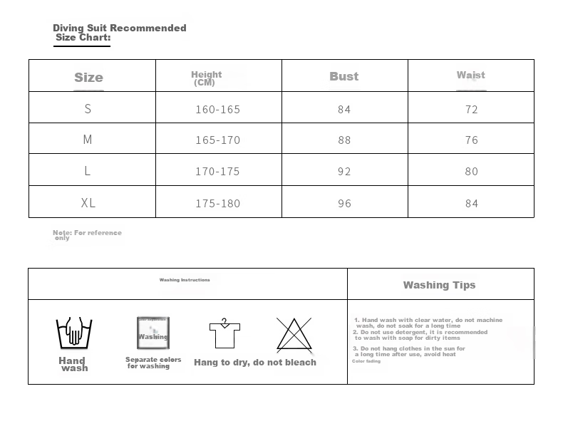 WATERTIME / Shuichuan Diving Suit, Men's Wetsuit, Snorkeling Suit, One-Piece Surfing Snorkeling Suit, Long-Sleeve Swimwear 7