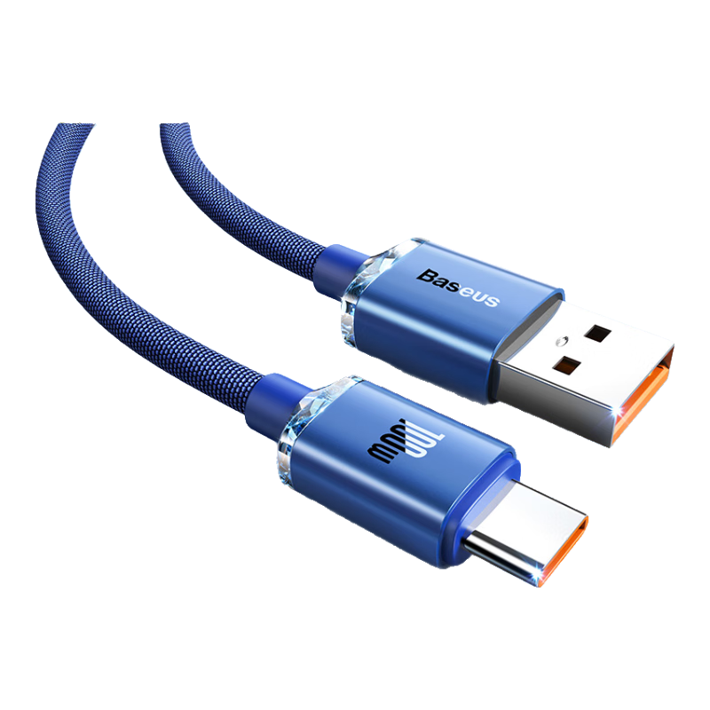 Baseus Type-C Data Cable, Compatible with 66W Huawei Charging Cable, 6A Charging Cable for Huawei Mate70Pro/P60/50, Honor 100W Super Fast Charging, Xiaomi