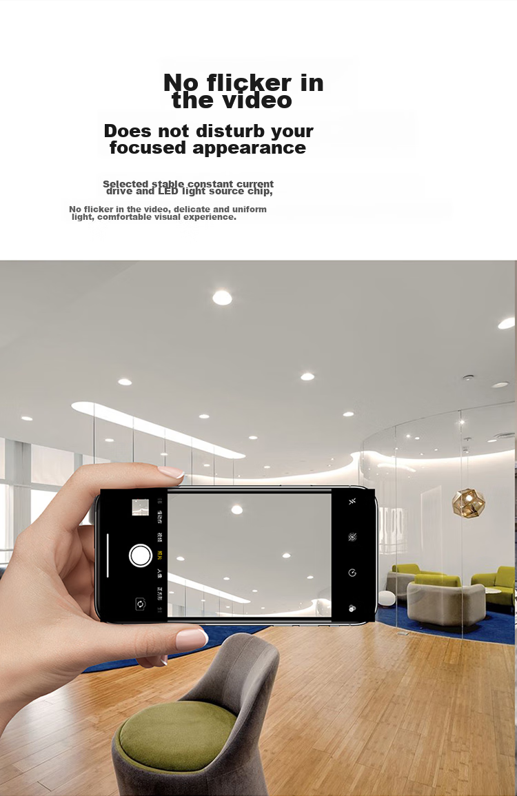 NVC LED Downlight, for Living Room And Hallway, Recessed Ceiling Light, Commercial High-Power, Energy Efficiency Class II, 12W PC Paint White, Pure White 11