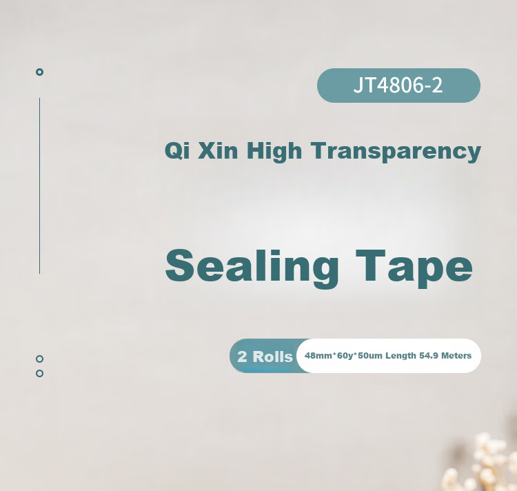 COMIX Transparent Tape/wide Tape/boxing Tape High Transparency Packing Tape 2 Rolls Wide 48mm*60y*50um Length 54.9 Meters/roll JT4806-2 1