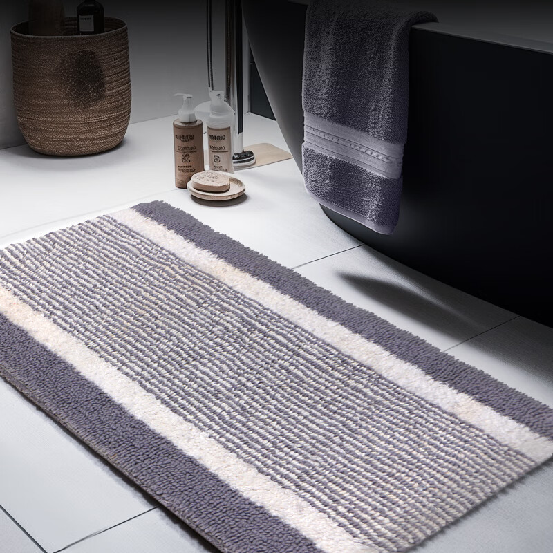 Amarelle Elegant Bedroom Premium Ultra-Soft Floor Mat for High-End Hotels, Mat07 Coffee Color (50*80cm)