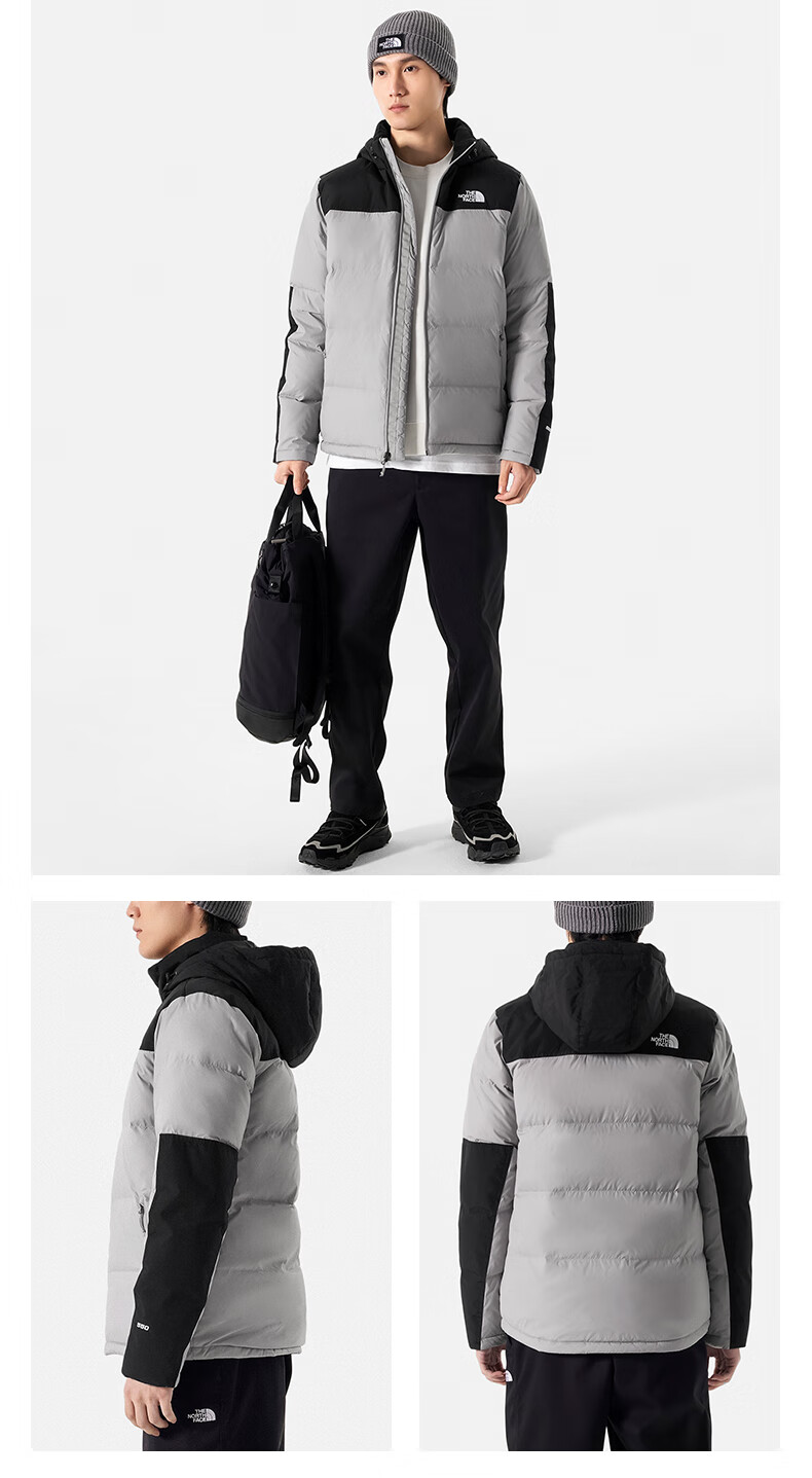The North Face Men's Outdoor Windproof Warm Goose Down Jacket 4U82 FN4 5