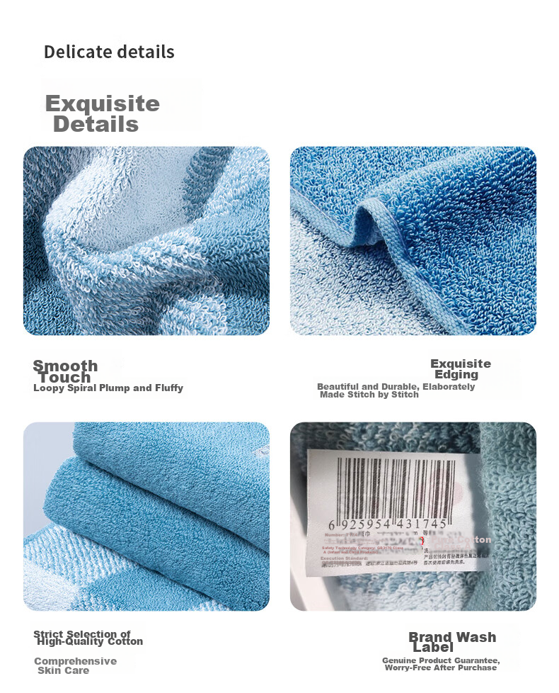 Grace Pure Cotton Towel And Bath Towel Set of Three, Absorbent, Unisex Gift Box Set for Men And Women, Sports (With Carrying Bag Included) 8