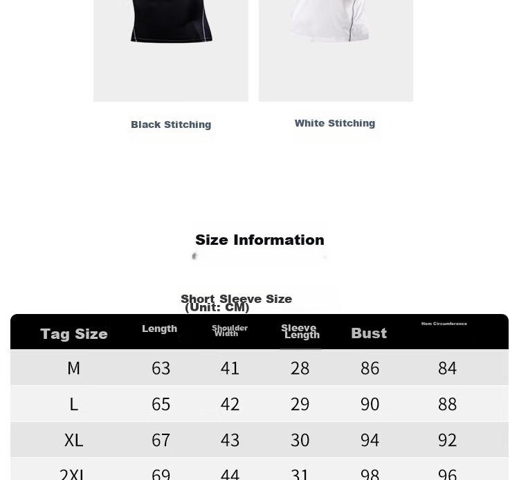 Fandimu Men's Sports Short-Sleeve T-Shirt, Fitness Tight-Fitting Quick-Dry Breathable Training Running Shirt, Black with Contrasting Lines, Size M 14