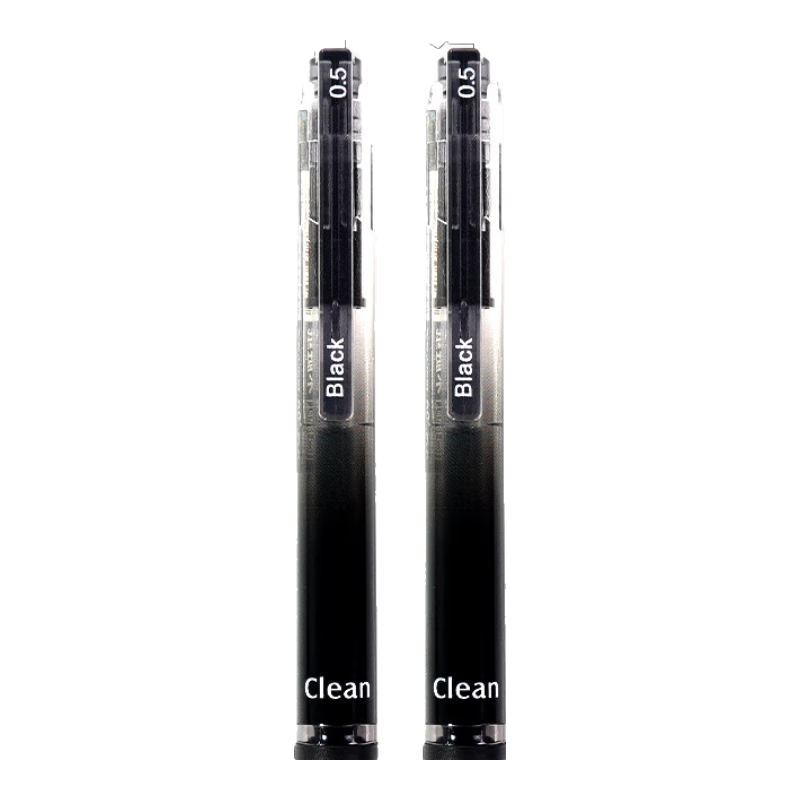 CHENQI STATIONERY Quick-Drying Smooth Gel Pen Signature Pen 0.5mm ST Precision Tip Retractable Pen Office Supplies Black 12 Pens/Box JG-50