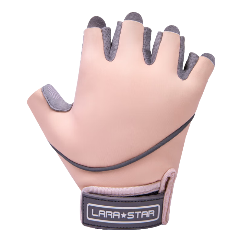 LARASTAR Fitness Gloves, Sports Cycling Fingerless Training Gloves, Pull-Up Bar, Weightlifting Equipment, Exercise Gloves, Non-Slip, Women's Size S
