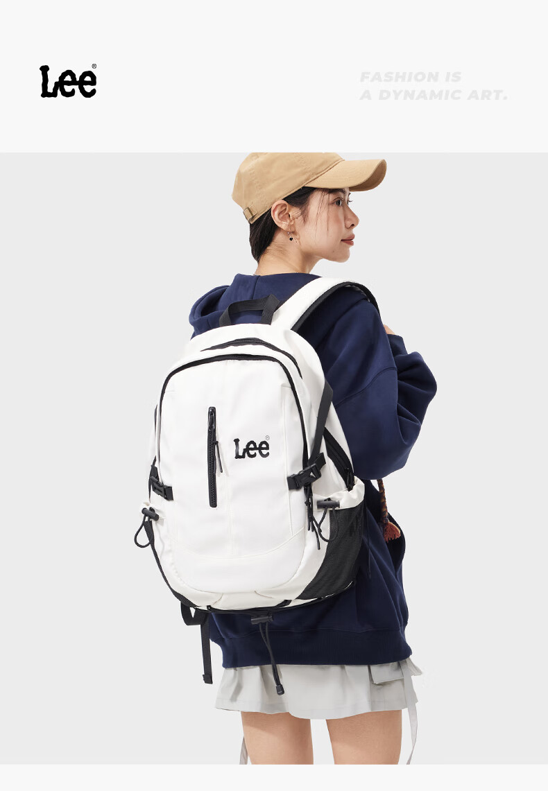 Lee Backpack, Large Capacity for Women, Short-Trip Travel Bag, Laptop Bag for College Students And High School Students, Black 9
