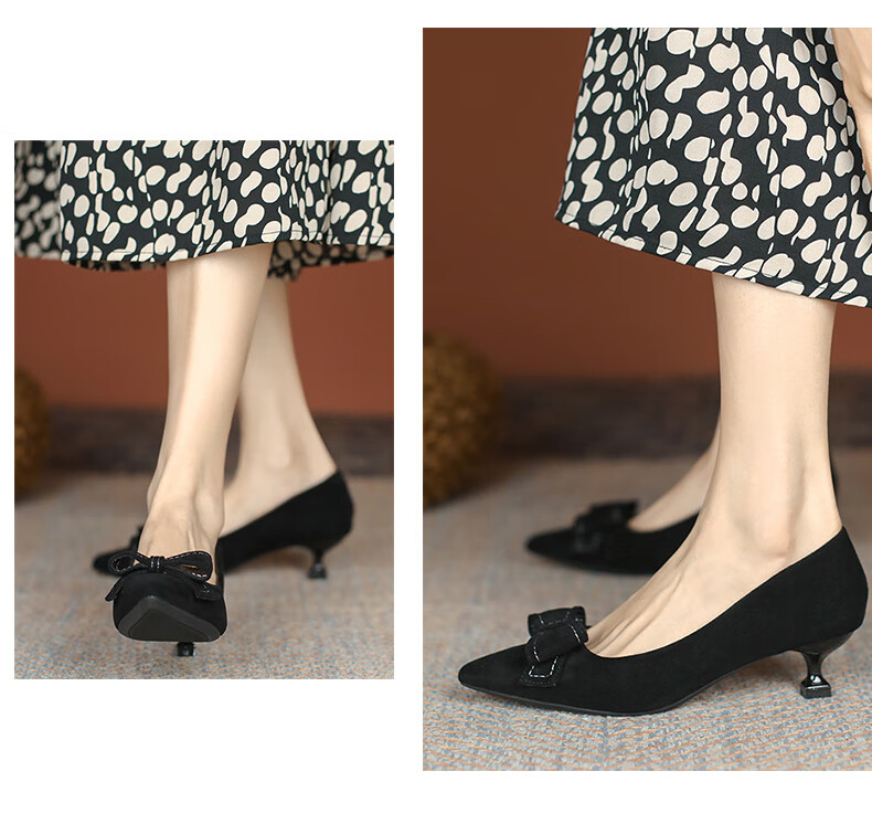 CARTELO Elegant High Heels for Women, Black, Comfortable, KCC-6688 Black (5cm) Size 39 4