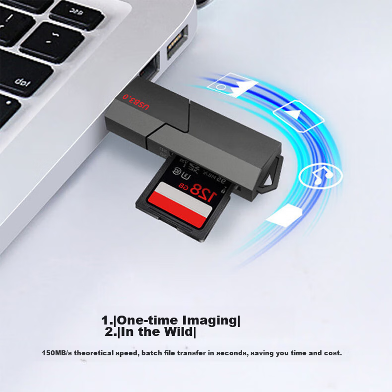 LinkStone USB3.0 High-Speed Multi-In Card Reader, Huawei NM Card Reader TF/SD/NM Card, Multifunctional Type-C Compatible with Apple And Huawei Computers, Memory Cards And Cameras 1