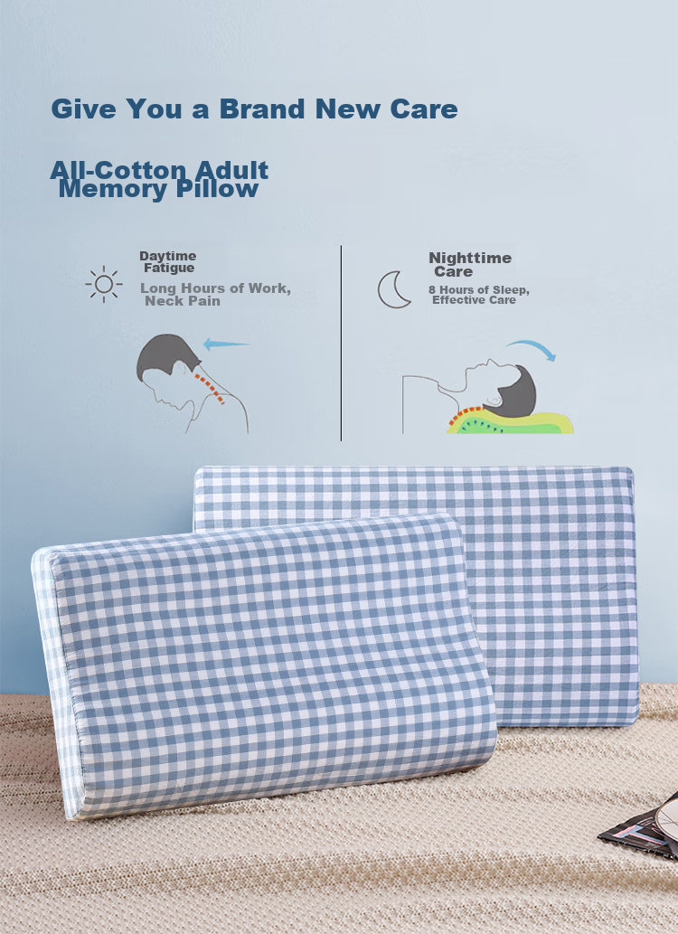 Grace Memory Foam Pillow Deep Sleep Neck Support Pillow Core Adult Deep Sleep Cervical Pillow 30*50cm 2