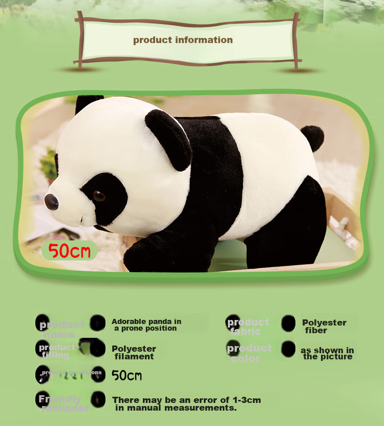 Aishangxiong Giant Panda Plush Toy Doll Stuffed Animal Sleeping Pillow Chengdu Souvenir Children's Birthday Gift for Girls 2