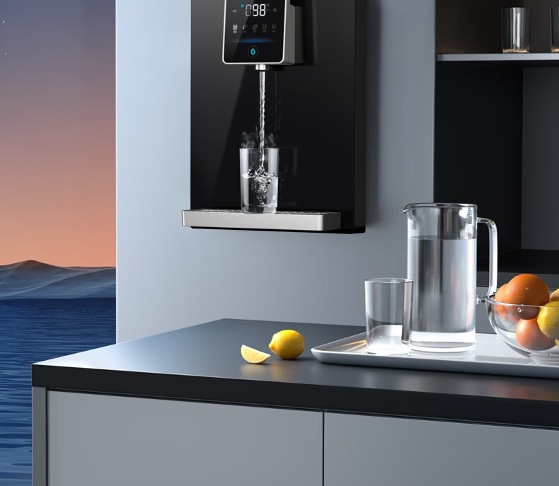 TRULIVA Wall-Mounted Hot And Cold Water Dispenser, Instant Hot And Cold, Ice Water Experience, Home Under-Sink Water Purifier, All-In Direct Drinking Companion, High Flow Rate Compatible with W-O6412 2