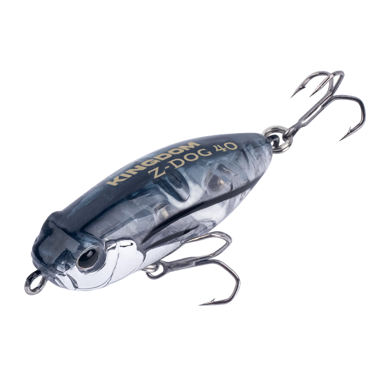 Guowangliya Artificial Bait, Surface System Micro Fish V-Shaped Dog Floating Long-Distance Casting Pencil Lure, Freshwater Bass, Topmouth Culter, Red Eye 02