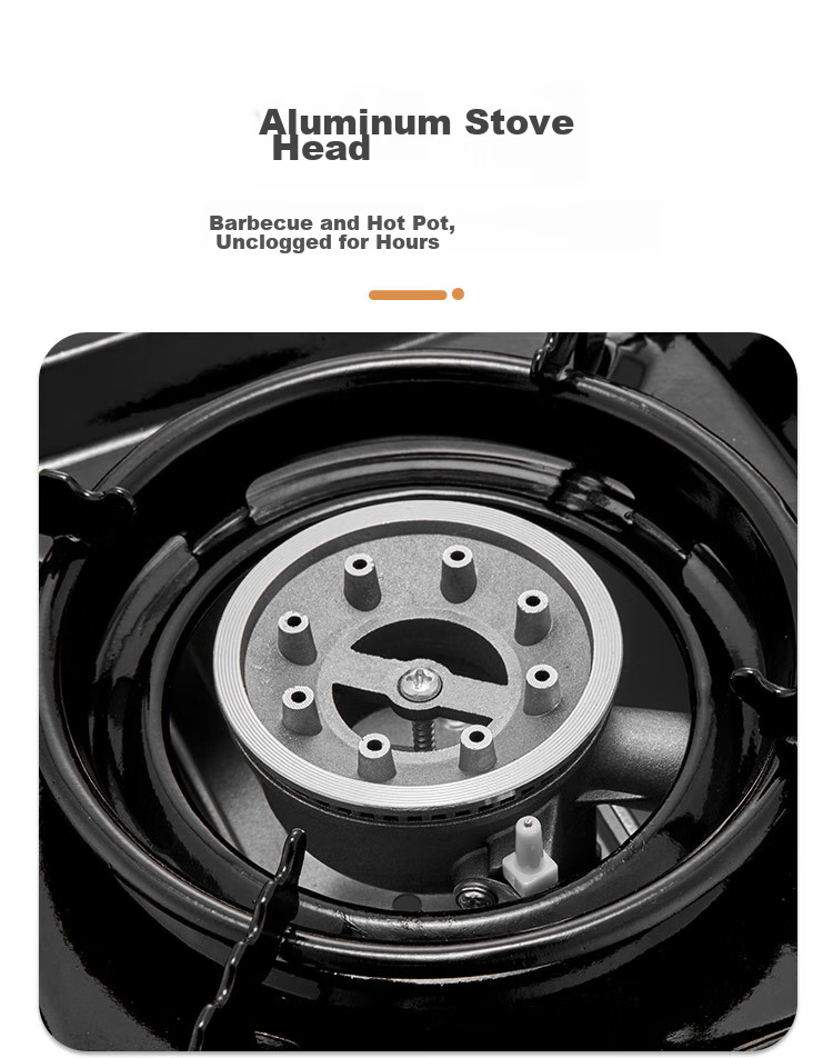 Suncojia Portable Gas Stove, Camping Stove, Butane Stove, Outdoor Cooking Equipment, Elegant White 6