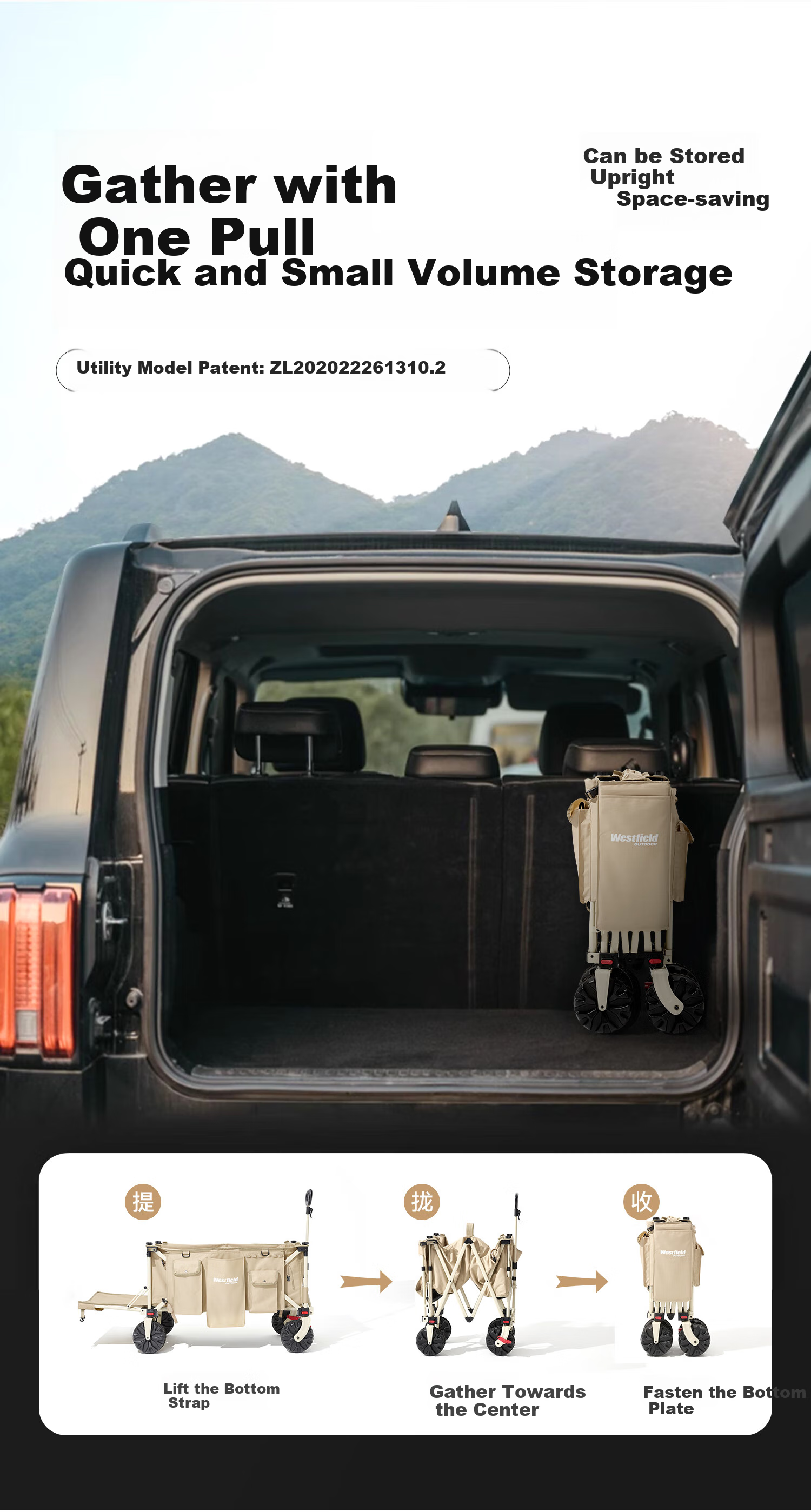 Westfieldoutdoor Aluminum Alloy Table Top, Outdoor Camping Car Table Top, Camping Cart Accessories 5