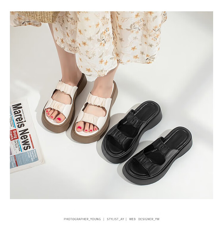 ZHR Roman Sandals for Women, Summer Height-Increasing Slippers, Outdoor Wear, Single-Strap Women's Shoes, 2026 New Style JF10T, Beige, Size 36 37