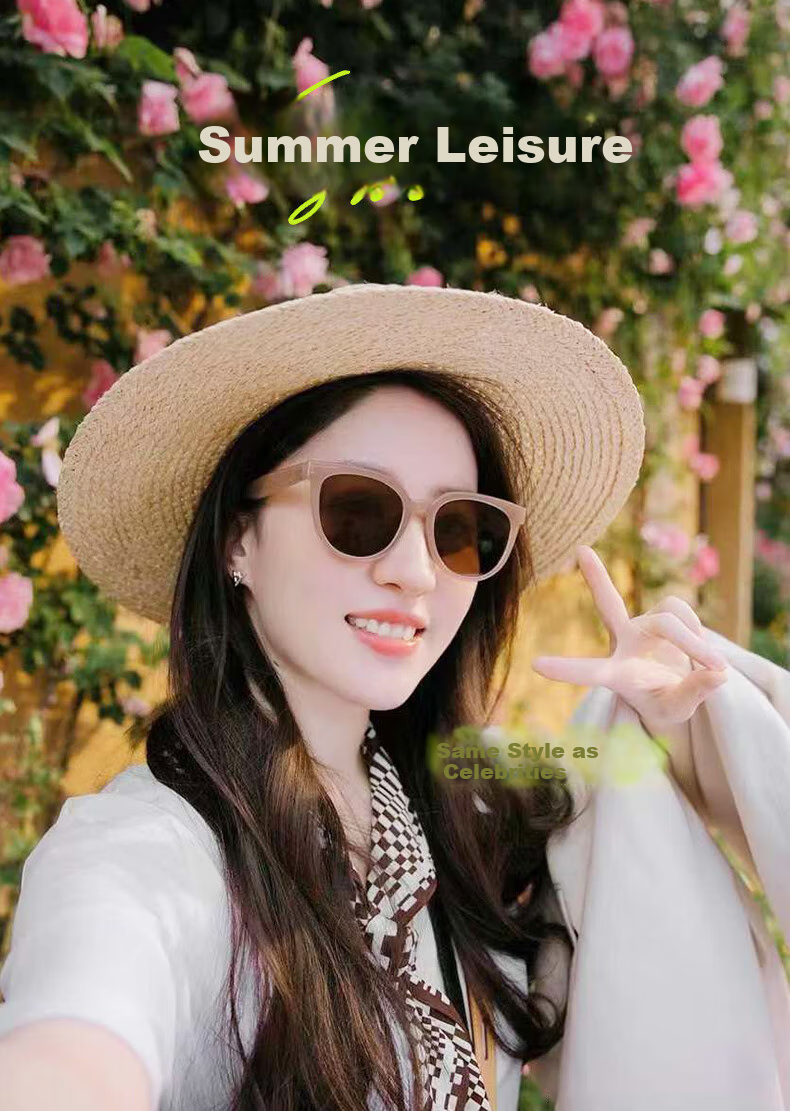 LOHO New Women's Sunglasses 2026, Polarized UV Protection Sunglasses, Retro Round Frame, High-End Eyewear 4