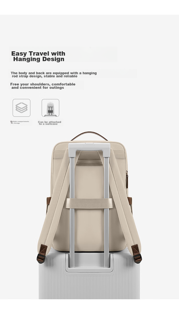 GOLF Backpack for Women, Laptop Bag 15.6-Inch Notebook Business Travel Backpack College Student Schoolbag Commuter 14