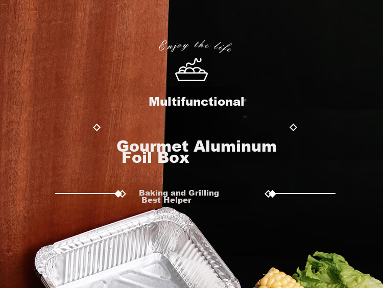 YOUAO Air Fryer Aluminum Foil Pans, 1000ml*15 Pieces, Disposable Food Containers for Barbecue, Oven, Outdoor Picnic And Camping 1