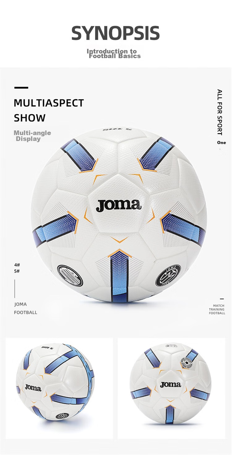 JOMA Soccer Ball Size 4 for Children, Middle School Entrance Exam Standard, Indoor And Outdoor World Cup Match Training, Youth Elementary School Students' Soccer Ball 6