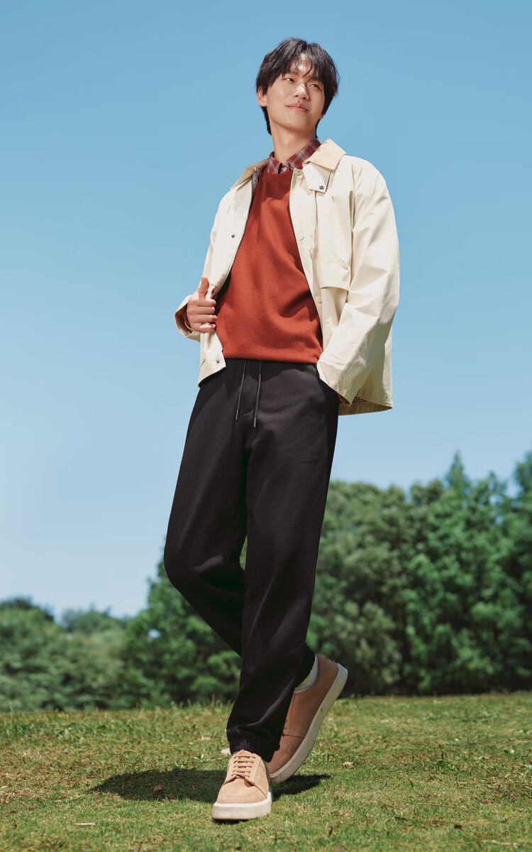 Semir Casual Pants for Men, Simple Solid Color Versatile Knitted Trousers, Autumn Drawstring Ankle-Tied Pants, Sporty Style 101524127121 3